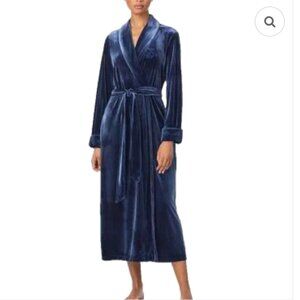 Lauren Ralph Lauren Blue Velvet Robe size small